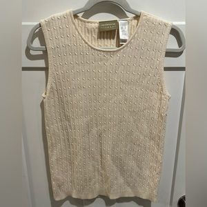 Liz Claiborne Ribbed Knit Sweater Vest Sz. Lg